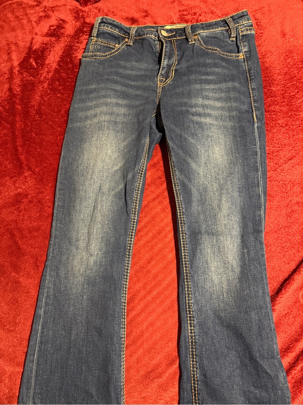 Dark Blue Stretch Denim Jeans